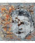 Portrait XI, 2011, Acryl, Mischtechnik, verschiedene Materialien und Leinwand, 30 x 30 cm